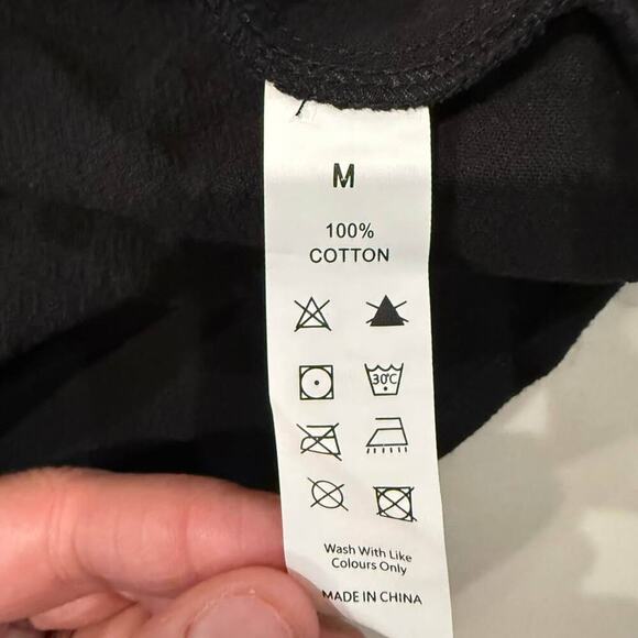 Halara NWT Backless Tie Back Tiered Ruffle Flowy Mini Dress Women's Medium Black - Picture 9 of 9